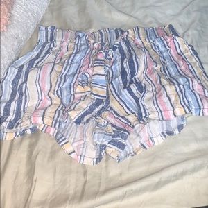 colorful striped shorts